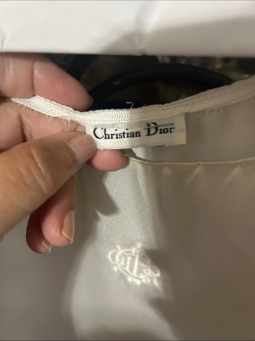 Dior Kids Satin-Look Bottoms in Cream